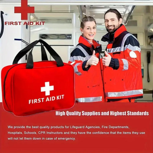 173pcs Large First Aid Kit: Portable Bag For Outdoor Hunting, Hiking, Camping And More - Including Emergency Supplies! - PROTARSTOMB.COM